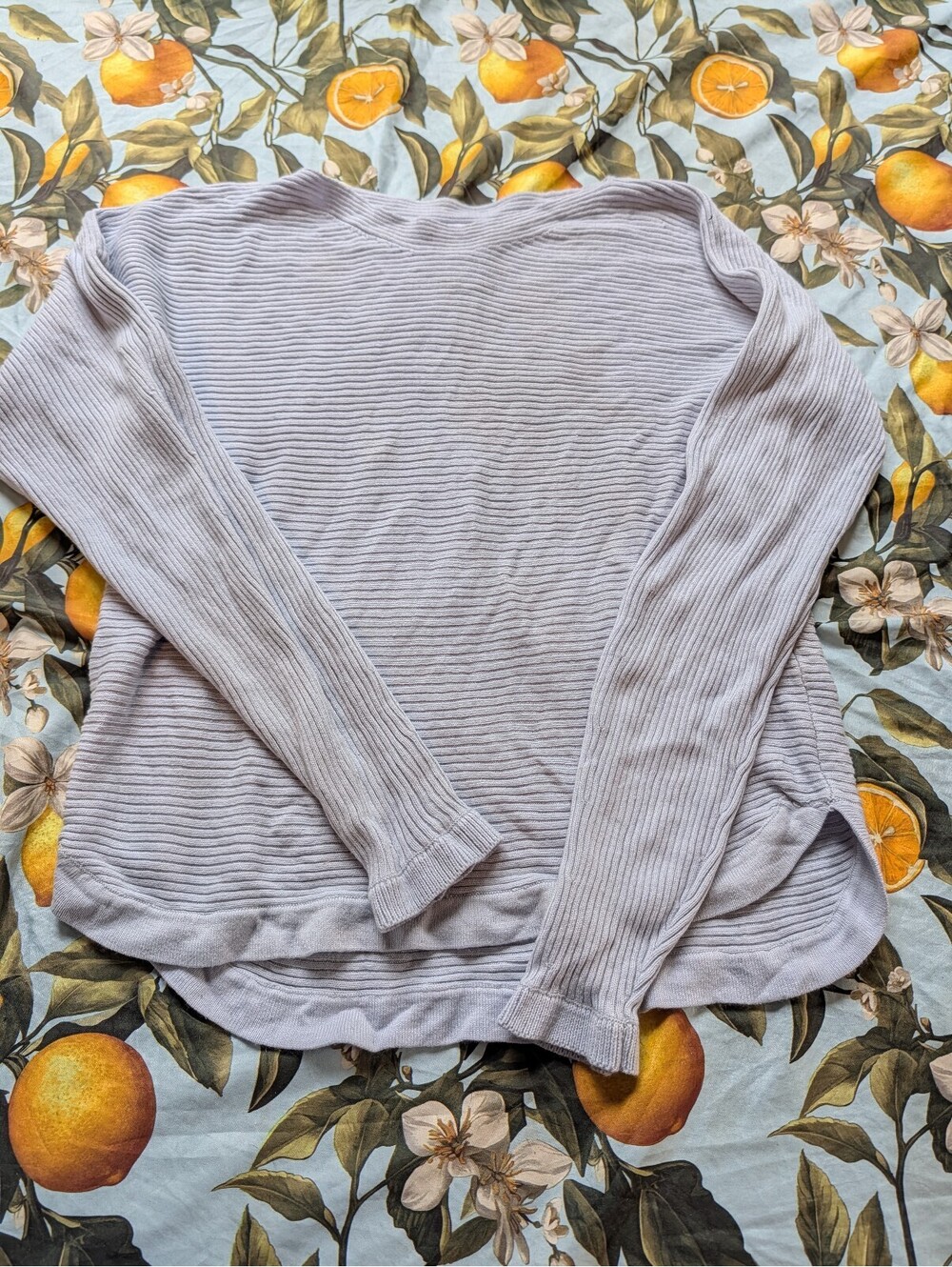 Ardene Women's Baby Blue Ribbed Knit Sweatshirt – Size XS | Casual Pullover Top